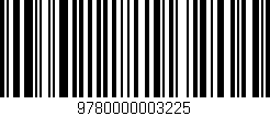 Código de barras (EAN, GTIN, SKU, ISBN): '9780000003225'