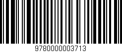 Código de barras (EAN, GTIN, SKU, ISBN): '9780000003713'