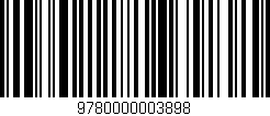 Código de barras (EAN, GTIN, SKU, ISBN): '9780000003898'