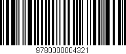 Código de barras (EAN, GTIN, SKU, ISBN): '9780000004321'