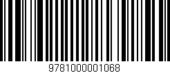 Código de barras (EAN, GTIN, SKU, ISBN): '9781000001068'