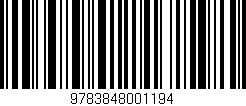 Código de barras (EAN, GTIN, SKU, ISBN): '9783848001194'