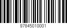 Código de barras (EAN, GTIN, SKU, ISBN): '97845010001'