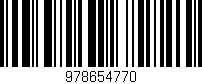 Código de barras (EAN, GTIN, SKU, ISBN): '978654770'
