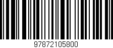 Código de barras (EAN, GTIN, SKU, ISBN): '97872105800'