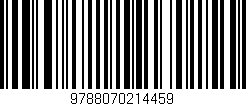 Código de barras (EAN, GTIN, SKU, ISBN): '9788070214459'