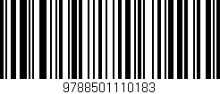 Código de barras (EAN, GTIN, SKU, ISBN): '9788501110183'