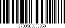 Código de barras (EAN, GTIN, SKU, ISBN): '9788503009959'
