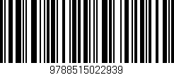 Código de barras (EAN, GTIN, SKU, ISBN): '9788515022939'