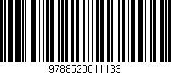 Código de barras (EAN, GTIN, SKU, ISBN): '9788520011133'