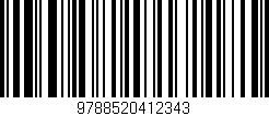 Código de barras (EAN, GTIN, SKU, ISBN): '9788520412343'