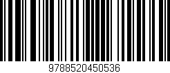 Código de barras (EAN, GTIN, SKU, ISBN): '9788520450536'