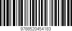 Código de barras (EAN, GTIN, SKU, ISBN): '9788520454183'