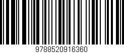 Código de barras (EAN, GTIN, SKU, ISBN): '9788520916360'