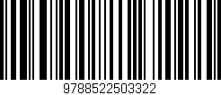 Código de barras (EAN, GTIN, SKU, ISBN): '9788522503322'