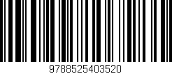 Código de barras (EAN, GTIN, SKU, ISBN): '9788525403520'