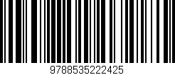 Código de barras (EAN, GTIN, SKU, ISBN): '9788535222425'