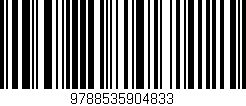 Código de barras (EAN, GTIN, SKU, ISBN): '9788535904833'