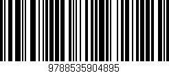 Código de barras (EAN, GTIN, SKU, ISBN): '9788535904895'