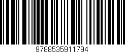 Código de barras (EAN, GTIN, SKU, ISBN): '9788535911794'