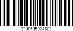Código de barras (EAN, GTIN, SKU, ISBN): '9788535924602'