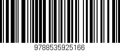 Código de barras (EAN, GTIN, SKU, ISBN): '9788535925166'