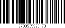 Código de barras (EAN, GTIN, SKU, ISBN): '9788535925173'