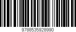 Código de barras (EAN, GTIN, SKU, ISBN): '9788535928990'