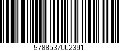 Código de barras (EAN, GTIN, SKU, ISBN): '9788537002391'
