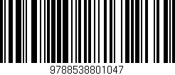 Código de barras (EAN, GTIN, SKU, ISBN): '9788538801047'