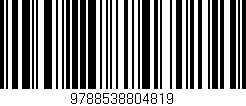 Código de barras (EAN, GTIN, SKU, ISBN): '9788538804819'