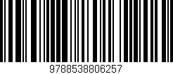 Código de barras (EAN, GTIN, SKU, ISBN): '9788538806257'