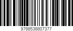 Código de barras (EAN, GTIN, SKU, ISBN): '9788538807377'