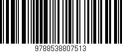 Código de barras (EAN, GTIN, SKU, ISBN): '9788538807513'