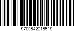 Código de barras (EAN, GTIN, SKU, ISBN): '9788542215519'