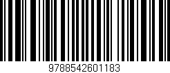 Código de barras (EAN, GTIN, SKU, ISBN): '9788542601183'