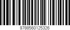 Código de barras (EAN, GTIN, SKU, ISBN): '9788560125326'