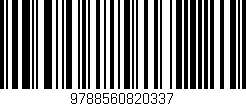 Código de barras (EAN, GTIN, SKU, ISBN): '9788560820337'