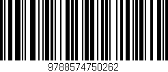 Código de barras (EAN, GTIN, SKU, ISBN): '9788574750262'