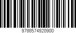 Código de barras (EAN, GTIN, SKU, ISBN): '9788574920900'