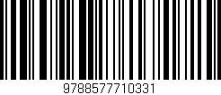Código de barras (EAN, GTIN, SKU, ISBN): '9788577710331'