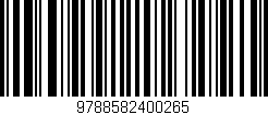 Código de barras (EAN, GTIN, SKU, ISBN): '9788582400265'