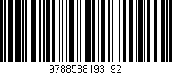 Código de barras (EAN, GTIN, SKU, ISBN): '9788588193192'