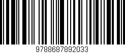 Código de barras (EAN, GTIN, SKU, ISBN): '9788687892033'