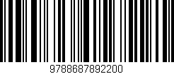 Código de barras (EAN, GTIN, SKU, ISBN): '9788687892200'