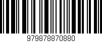 Código de barras (EAN, GTIN, SKU, ISBN): '979878870880'