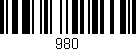 Código de barras (EAN, GTIN, SKU, ISBN): '980'