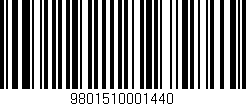 Código de barras (EAN, GTIN, SKU, ISBN): '9801510001440'