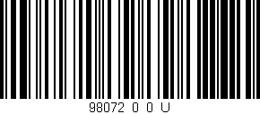 Código de barras (EAN, GTIN, SKU, ISBN): '98072_0_0_U'