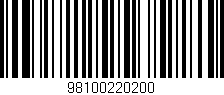 Código de barras (EAN, GTIN, SKU, ISBN): '98100220200'